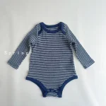 [73-90cm]ロンパース ボーダー 可愛い おしゃれ 肌に優しい ベビー服 - Image 3