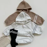 [66-90cm] フーディ ロンパース - Image 3