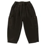 [80-150cm] ポケット付き コーデュロイ ボトムス - Image 9