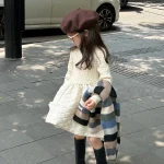 [90-140cm] デザイン 切替フレア ワンピース - Image 10