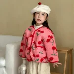 [80-150cm] チェリーorパンダ柄 アウター - Image 8