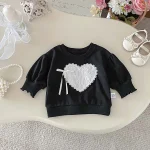 [73-100cm] ハートリボン トップス - Image 3