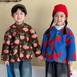 [80-150cm] チェリーorパンダ柄 アウター - Image 5