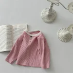 [66-100cm] リブ シャツ - Image 4