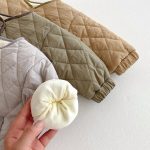 [73-120cm] キルティング ボア付き アウター - Image 7