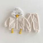 [73-110cm] アヒルデザインボア セットアップ - Image 13