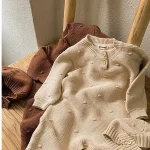 [66-90cm] ボタン付き オールインワン  or ボンネット - Image 7