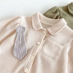 [73-110cm]ネクタイワッフル セットアップ - Image 17