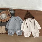 [73-110cm] シンプル カジュアル セットアップ - Image 2