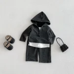 [73-110cm]セットアップ フィード付き おしゃれ トレンド フード付き - Image 2