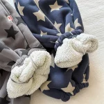 [80-130cm] 星柄 カジュアル ボア パンツ - Image 13