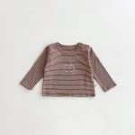 [73-100cm] 熊プリント シャツ - Image 9