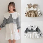 [73-120cm] 英丸襟 ワンピース - Image 4