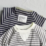 [66-90cm] 韓国風 ボーダー ロンパース - Image 8