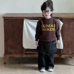 [90-150cm] 熊柄 セーター - Image 2