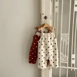 [66-90cm] ドット サロペット - Image 8