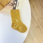 [GOODS] シンプル カラー英字 ソックス - Image 14