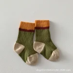 [GOODS] カラー切り替え ボーダー ソックス - Image 8