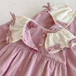 [66-100cm]ロンパース OR ワンピース リボン おしゃれ 姉妹お揃い - Image 2