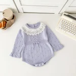 [66-90cm] レース襟 ロンパース - Image 11