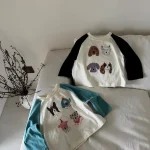 [80-150cm] 犬柄 Tシャツ - Image 2