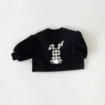 [66-90cm] 韓国風 ウサギデザイン オールインワン or 2点セット - Image 7