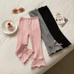 [90-150cm]パンツ リボン アレア おしゃれ ボトムス - Image 4