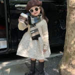 [90-140cm] デザイン 切替フレア ワンピース - Image 7