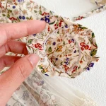 [66-90cm] ワンピース風 花柄 ロンパース - Image 4