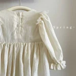 [73-90cm]ロンパース 肩フリル おしゃれ 定番 - Image 3