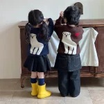 [90-150cm] 熊柄 セーター - Image 13