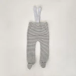 [73-100cm] ボーダー サロペット タイツ - Image 2