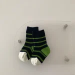 [GOODS] 韓国風 ボーダー ソックス - Image 2