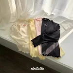 [73-120cm]ハート柄 フリル襟 トップス - Image 11