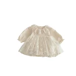 [66-90cm]ロンパース レース襟  可愛い ベビー服