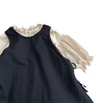 [80-130cm]ワンピース&シャツ 2点セットフォーマル フリルレース - Image 4