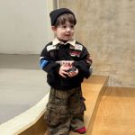 [80-130cm]プリント カジュアル 裏起毛 トレーナー/パンツ - Image 9