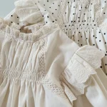 [66-90cm] 肩フリル ロンパース - Image 6