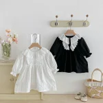 [66-110cm] レース襟 ロンパース or ワンピース - Image 2