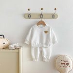 [66-100cm]クマ柄 カジュアル セットアップ - Image 12