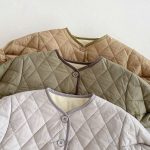 [73-120cm] キルティング ボア付き アウター - Image 4