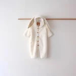 [66-90cm] ウサギデザインボア オールインワン - Image 3