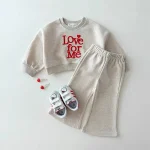 [73-120cm]英字刺しゅう セットアップ - Image 4