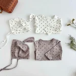 [66-90cm] スター柄 ロンパース - Image 6