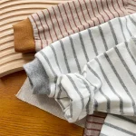 [66-90cm] ボーダー ロンパース - Image 2