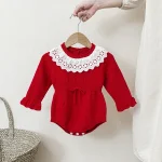 [66-90cm] レース襟 ロンパース - Image 13