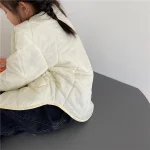 [80-130cm] シンプル キルティング アウター