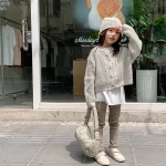 [80-130cm] リボン柄 レギンス - Image 12