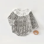 [66-90cm]ロンパース レオパードORストライプ 肌触り良い ベビー服 - Image 8