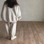 [73-120cm] 英字プリントカジュアル セットアップ - Image 2